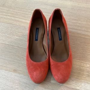Margaux The Heel Orange Suede
